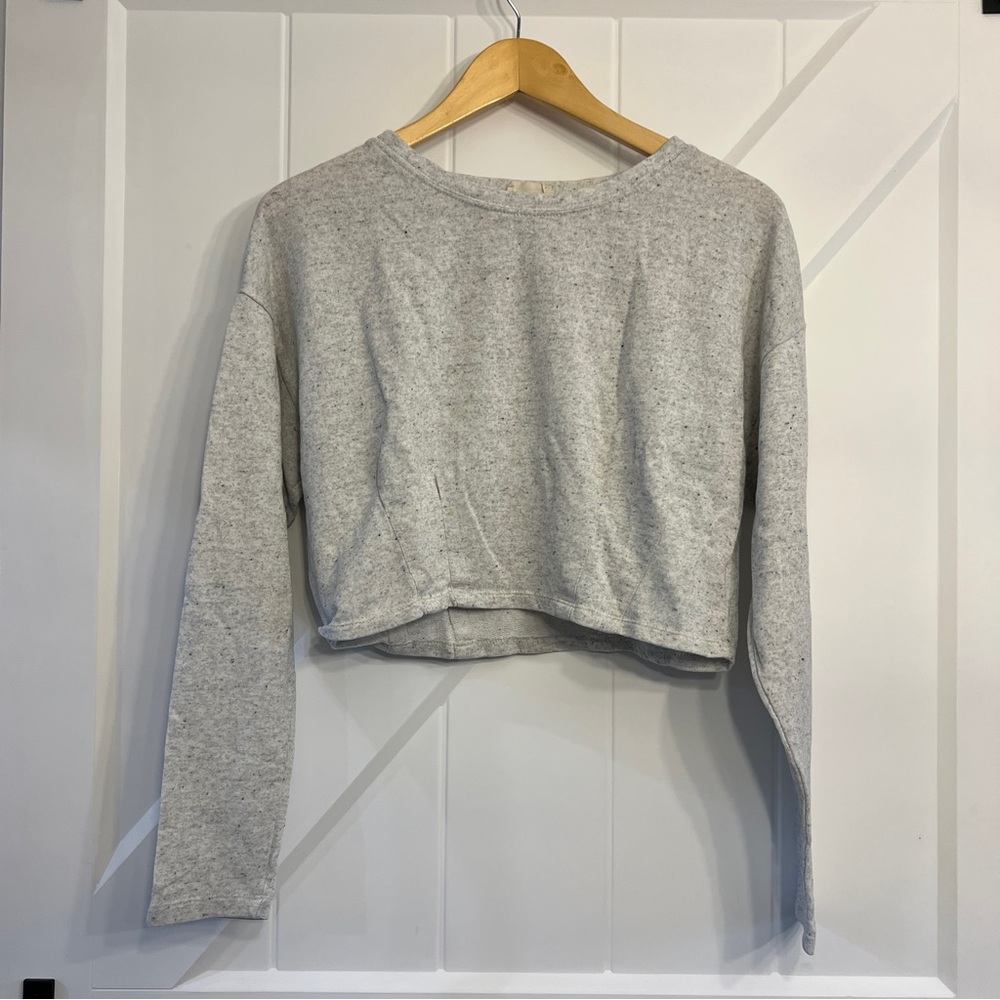 Light Gray Women's Cropped Top